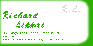 richard lippai business card